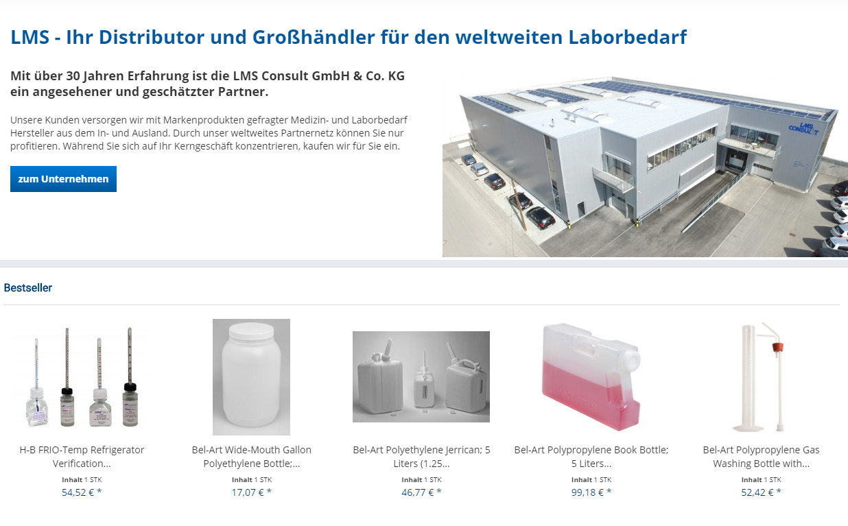 LMS mit eigenem www.lmslab.de LMS Laboratory and